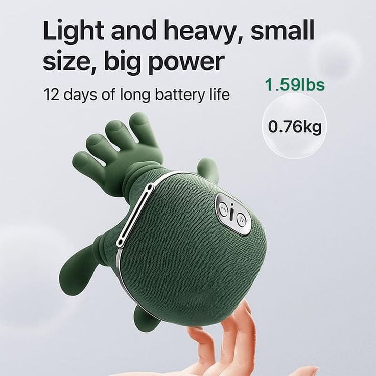 Portable Electric Neck & Shoulder Massager with Heat – Deep Kneading Pain Relief Device