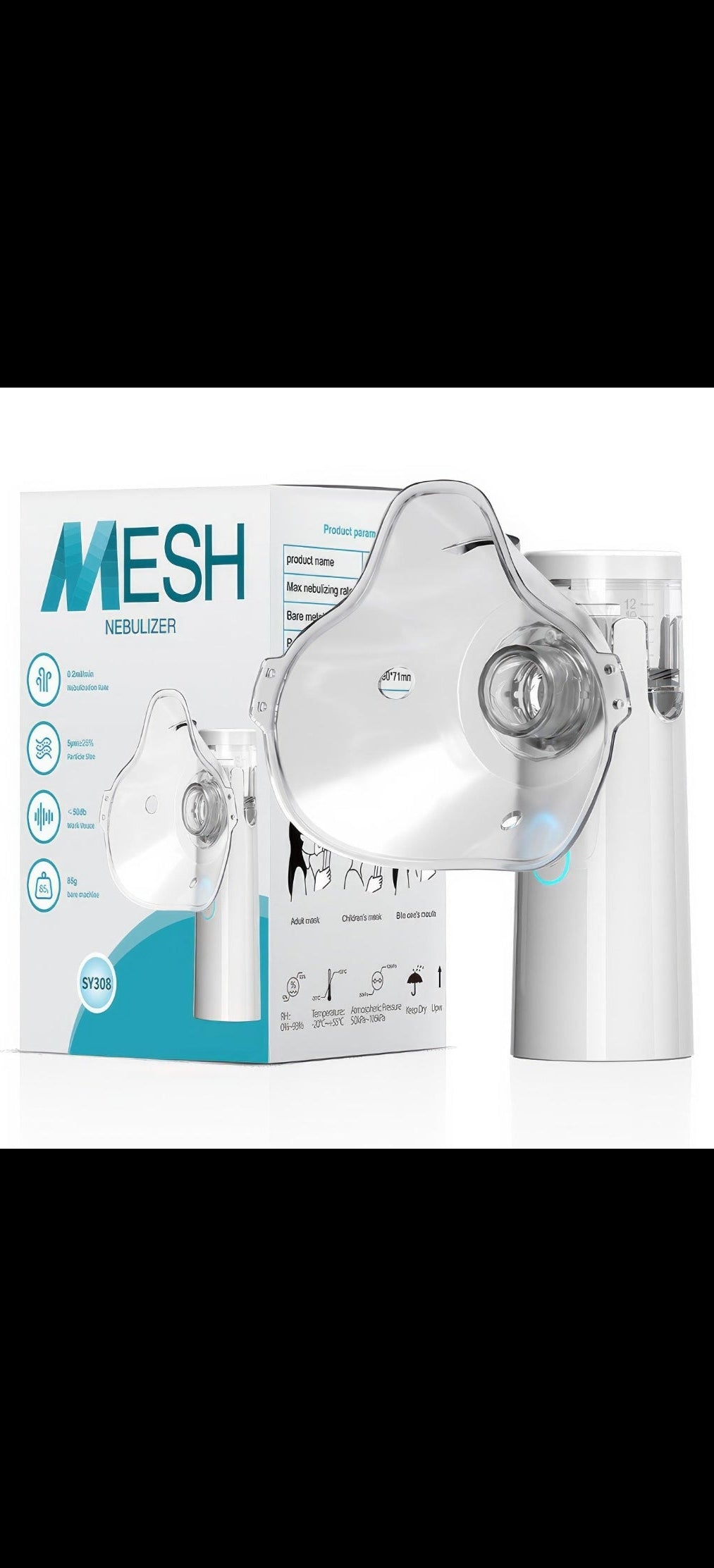 Portable Mesh Nebulizer for Kids & Adults | Silent Rechargeable Inhaler