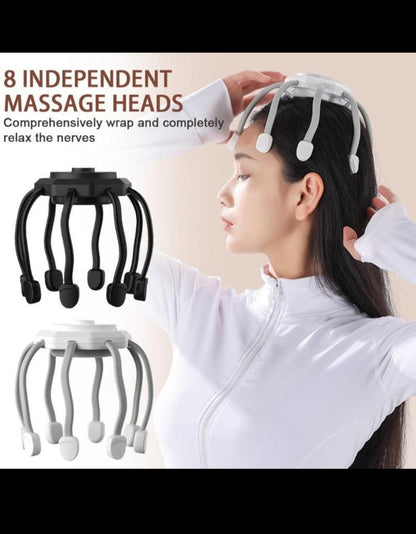 Electric TMS Scalp Massager – Rechargeable Wireless Head Massage Device
