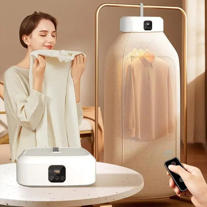 Portable Smart Clothes Dryer & Sterilizer Wardrobe with Remote Control