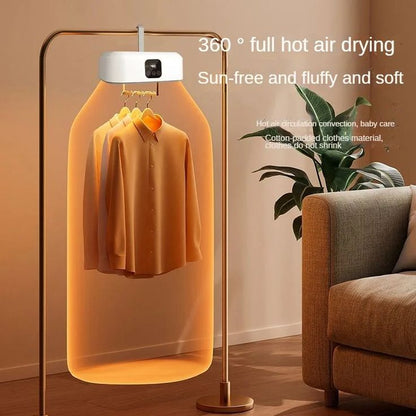 Portable Smart Clothes Dryer & Sterilizer Wardrobe with Remote Control